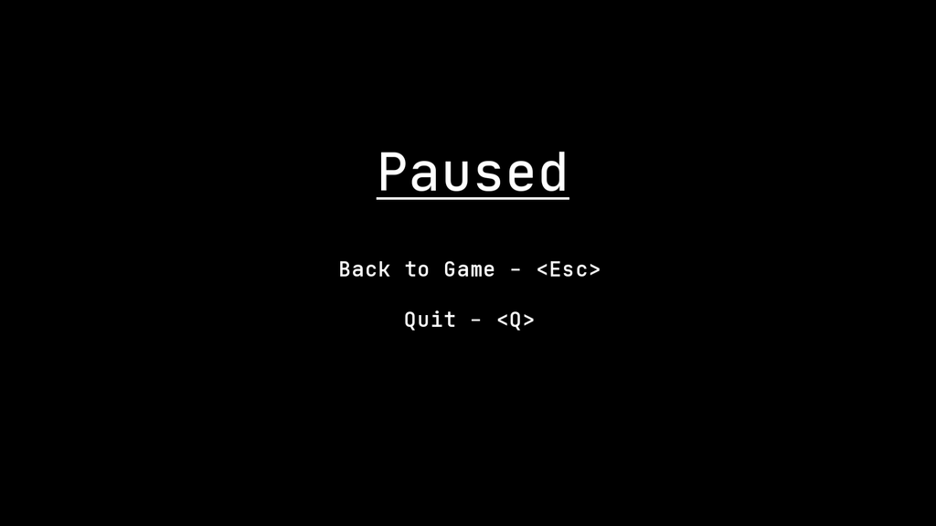Pause menu screenshot